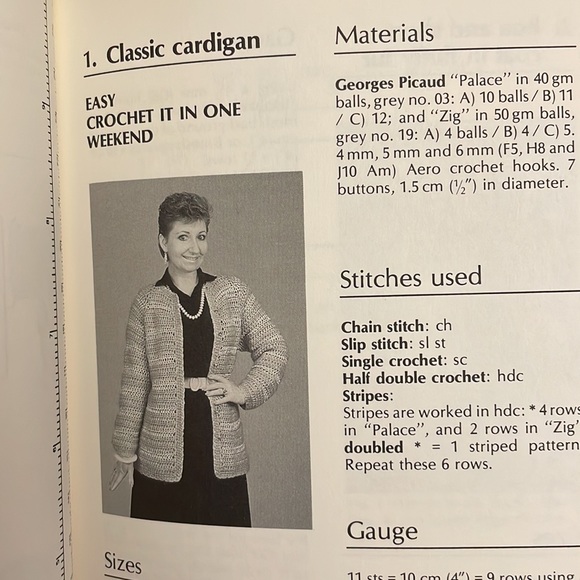 Softcover large format knitting and crochet pattern book from the 1980s - Picture 6 of 9